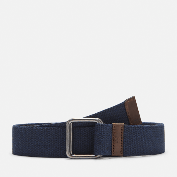Timberland - 40 mm Webgürtel mit eckiger Schnalle für Herren in Dunkelblau, Mann, Blau, Größe: XL Timberland - 40 mm Webgürtel mit eckiger Schnalle für Herren in Dunkelblau, Mann, Blau, Größe: XL von Timberland