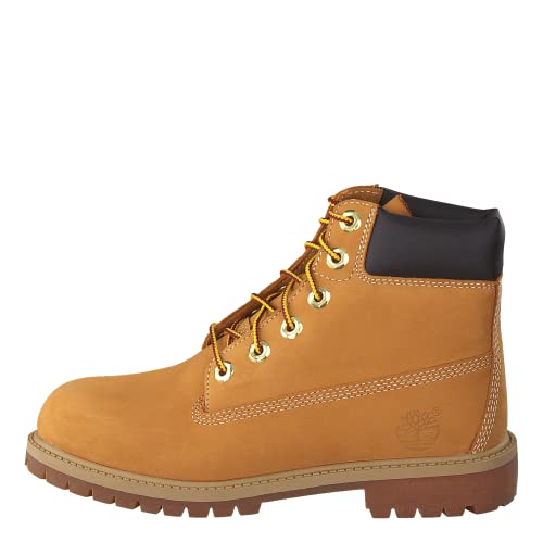 Timberland Jungen Unisex Kinder 6 Inch Premium Waterproof (Toddler) Schnürstiefel, Gelb Wheat Nubuck, 20.5 EU von Timberland