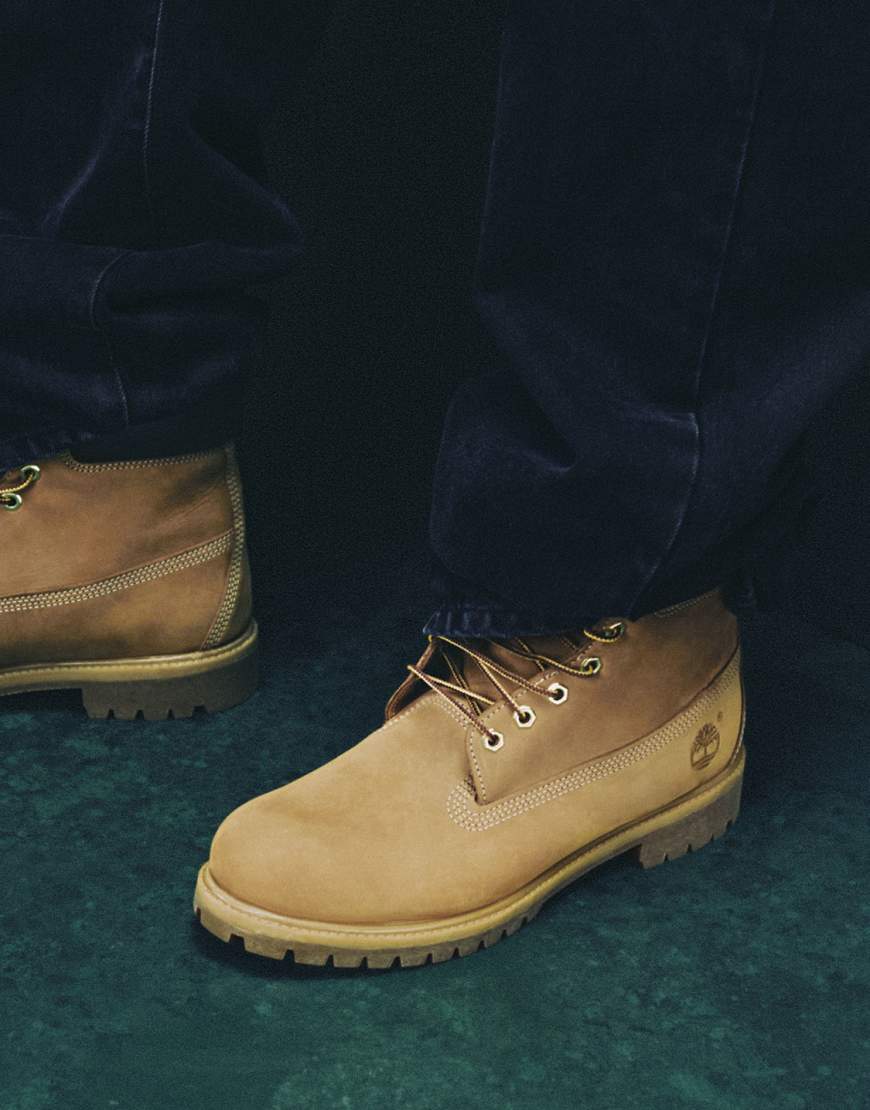 Timberland - 6-Zoll-Stiefel aus hochwertigem Nubukleder in Weizenbraun-Neutral von Timberland