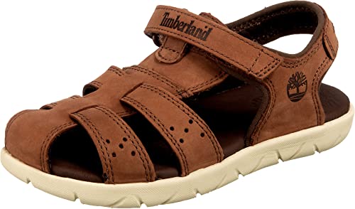 Timberland Nubble Leather Fisherman (Youth) Sandalen, Braun Medium Brown, 34 EU von Timberland