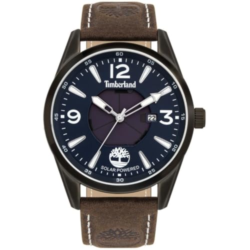 Timberland Rockbridge Herren Uhr analog Solar mit Leder Armband TBL.16004JYU-03 von Timberland