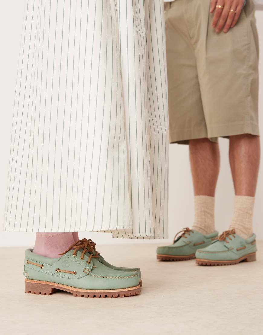 Timberland - Authentic - 3-Ösen-Bootsschuhe in Pastellgrün Timberland - Authentic - 3-Ösen-Bootsschuhe in Pastellgrün von Timberland