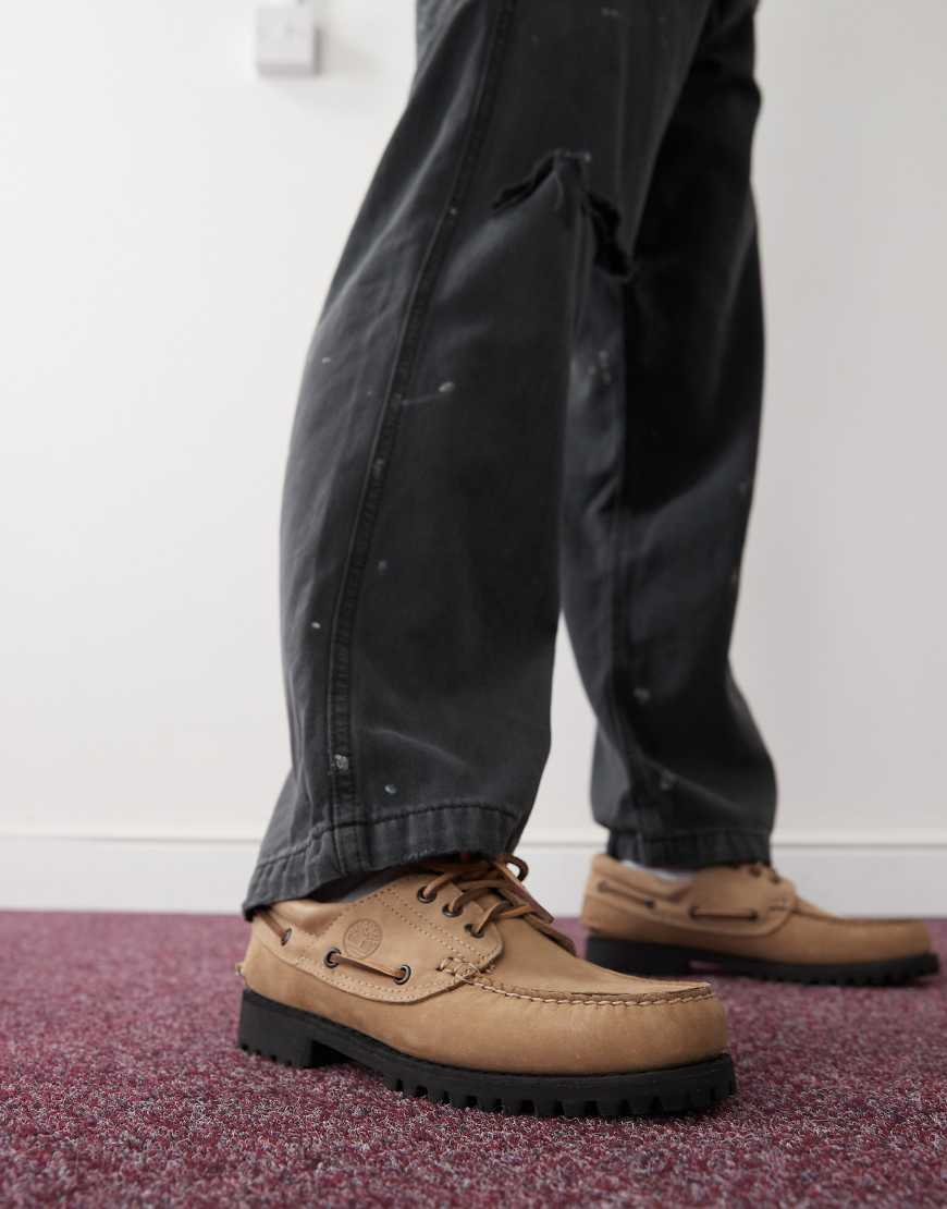 Timberland - Authentic - Bootsschuhe aus Nubukleder in Mittelbeige-Neutral von Timberland