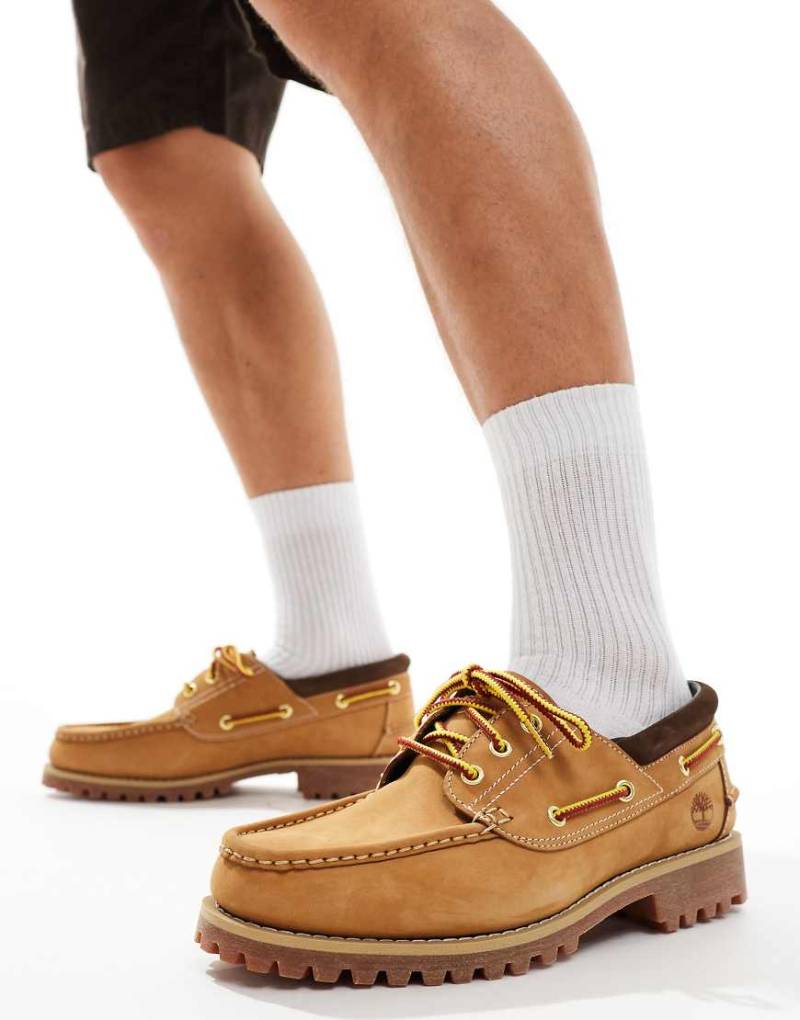 Timberland Authentic - Bootsschuhe aus Nubukleder in Weizenbraun von Timberland