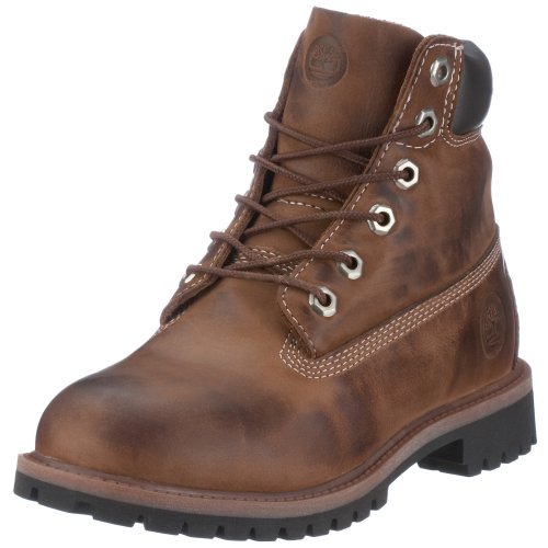 Timberland Authentics Boots 80914, Unisex - Kinder Stiefel, braun, (Burnished Brown Nubuck, BRN), EU 37 US4.5 von Timberland