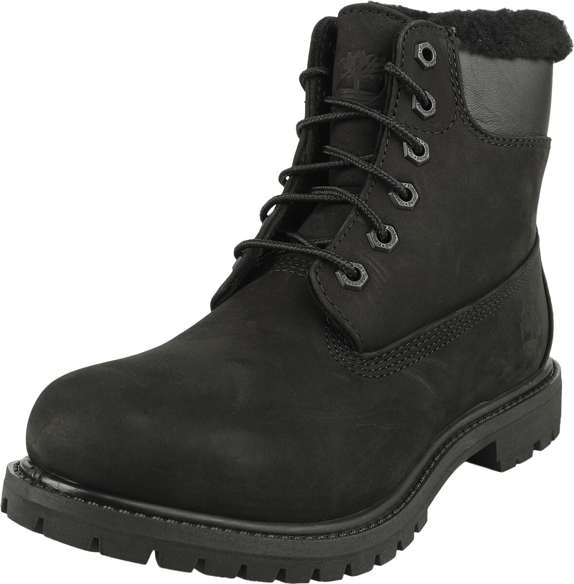 Timberland Boot - 6 Inch Premium Shearling Lined WP Boot - EU37 bis EU41 - für Damen - Größe EU39 - schwarz von Timberland