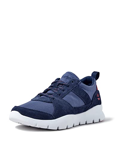 Timberland Jungen Unisex Kinder Boroughs Project L/F Ox (Toddler) Sneaker Low Top, Navy Suede, 21 EU von Timberland