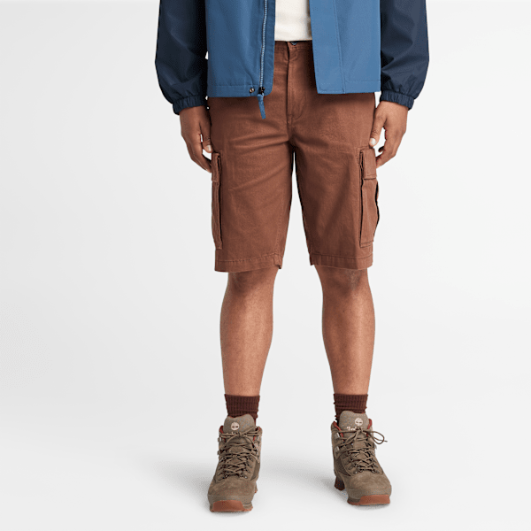 Timberland - Brookline Cargoshorts aus Twill für Herren in Braun, Herren, Braun, Größe: 33 von Timberland
