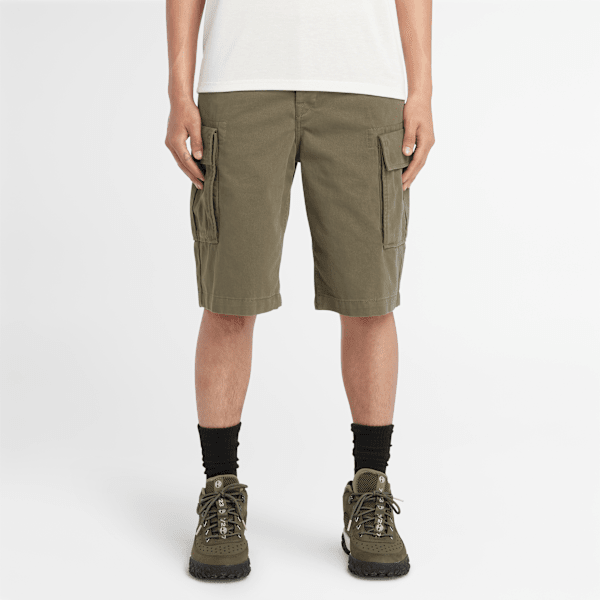 Timberland - Brookline Cargoshorts aus Twill für Herren in Grün, Herren, Grün, Größe: 42 von Timberland