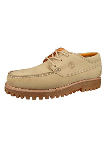 Timberland CA2CHN Jackson´s Landing Herren Schnürschuhe Bootsschuhe Light Beige, Groesse:44 EU von Timberland