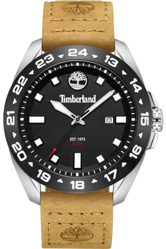 Timberland Carrigan Herren Uhr analog Quarzwerk mit Leder Armband TDWGB0029401 von Timberland