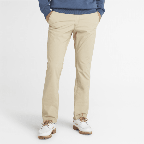 Timberland - Claremont Chinohose aus Popeline für Herren in Beige, Mann, Beige, Größe: 34 Timberland - Claremont Chinohose aus Popeline für Herren in Beige, Mann, Beige, Größe: 34 von Timberland