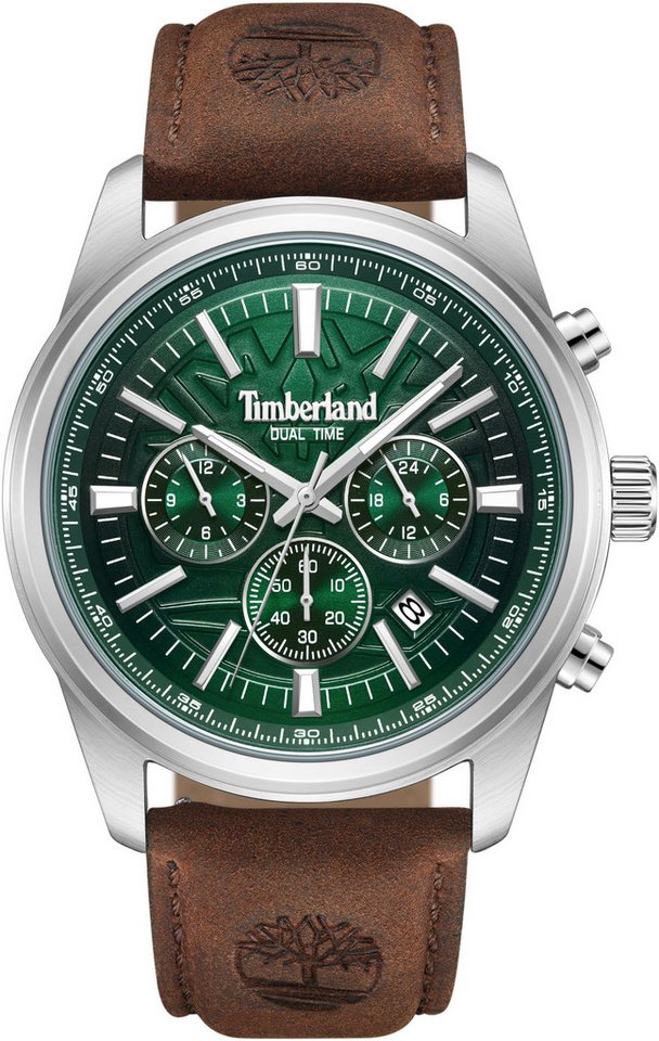 Timberland Chronograph NORTHBRIDGE TDWGF0041206, Quarzuhr, Armbanduhr, Herrenuhr, Lederarmband, Stoppfunktion, Datum von Timberland