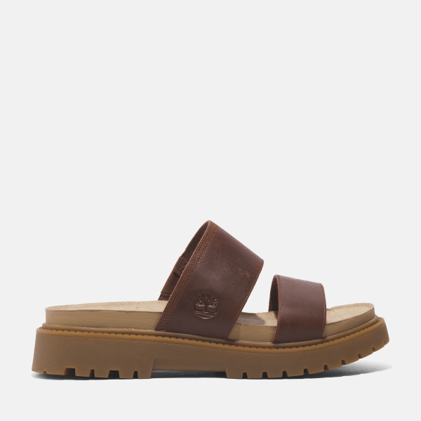 Timberland - Clairemont Way Slide Sandale für Damen in Dunkelrot, Damen, Rot, Größe: 39.5 von Timberland