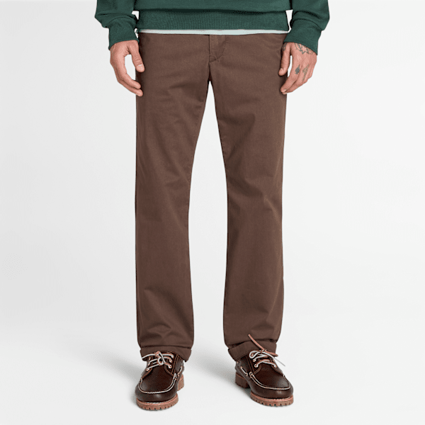 Timberland - Claremont Chinohose (Straight) aus Twill für Herren in Braun, Herren, Braun, Größe: 32 von Timberland