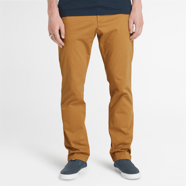 Timberland - Claremont Chinohose (Straight) aus Twill für Herren in Dunkelgelb, Mann, Gelb, Größe: 28 von Timberland