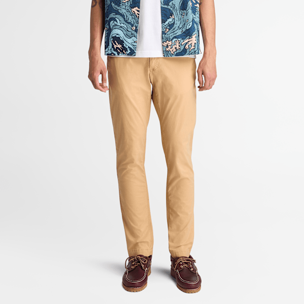 Timberland - Claremont Chinohose aus Popeline für Herren in Gelb, Herren, Gelb, Größe: 31 von Timberland