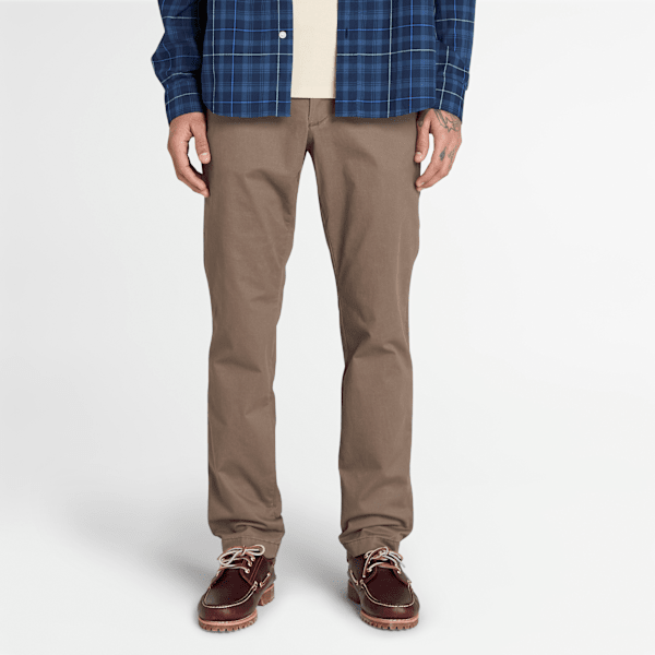Timberland - Claremont Chinohose aus Twill mit schmalem Bein für Herren in Braun, Herren, Braun, Größe: 38 von Timberland