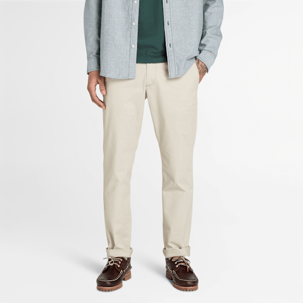Timberland - Claremont Chinohose aus Twill mit schmalem Bein für Herren in Grau, Herren, Grau, Größe: 32 von Timberland