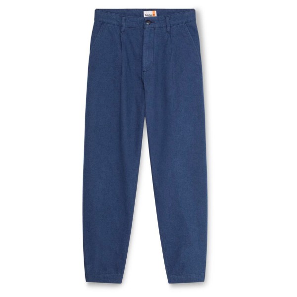 Timberland - Claremont Herringbone Pleated Chino Pant - Freizeithose Gr 35 blau von Timberland