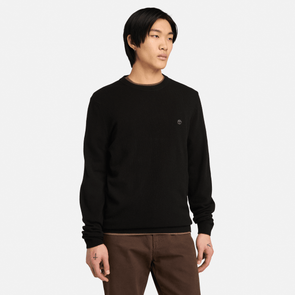 Timberland - Cohas Brook Pullover mit Rundhalsausschnitt aus Merinowolle für Herren in Schwarz, Mann, Schwarz, Größe: 3XL Timberland - Cohas Brook Pullover mit Rundhalsausschnitt aus Merinowolle für Herren in Schwarz, Mann, Schwarz, Größe: 3XL von Timberland