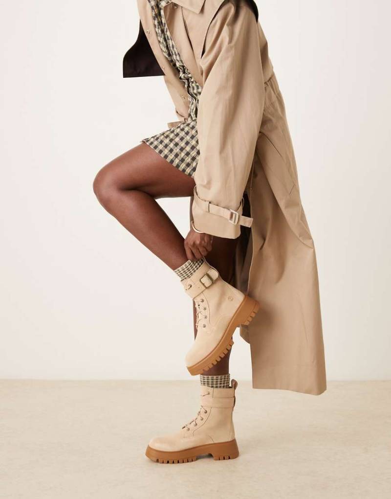 Timberland - Cora Valley - Schnürstiefel in Hellbeige-Neutral von Timberland