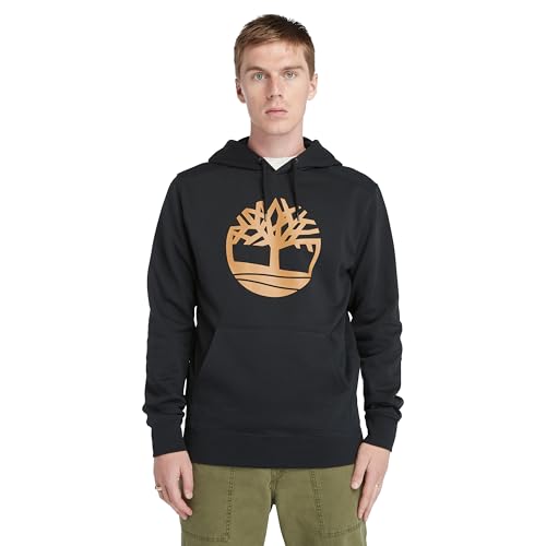 Timberland Herren Kapuzenpullover Mit Core-Logo, Navy, L von Timberland