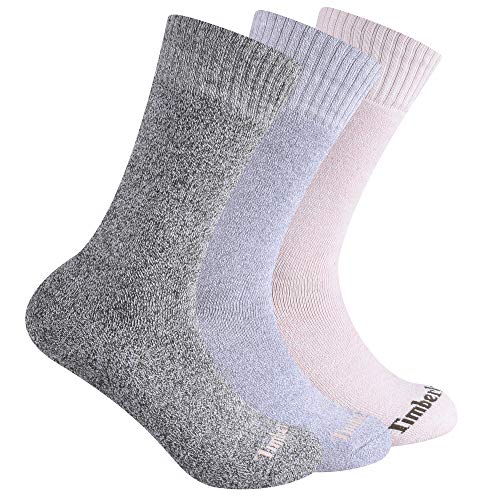 Timberland Damen 3er-Pack Gerippte Melierte Stiefelsocken, Traubenblatt, Einheitsgröße von Timberland