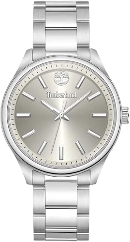 Timberland NORTHBRIDGE Uhr für Damen in der Farbe Silber mit Armband aus Edelstahl, Wasserdichtigkeit: 5 bar, Gehäusedurchmesser: 38 mm, TDWLG0030101 von Timberland