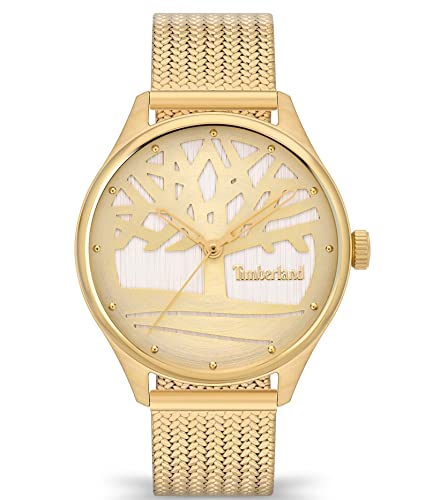 Timberland Damen Analog Quarz Uhr mit Edelstahl Armband TDWLG2200302 von Timberland