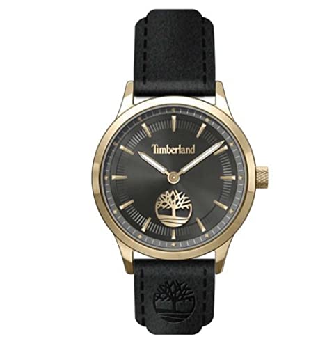 Timberland Damen Armbanduhr Whittemore in der Farbe Gold mit Lederarmband, Gehäusedurchmesser: 38 mm, TDWLA2200201 von Timberland