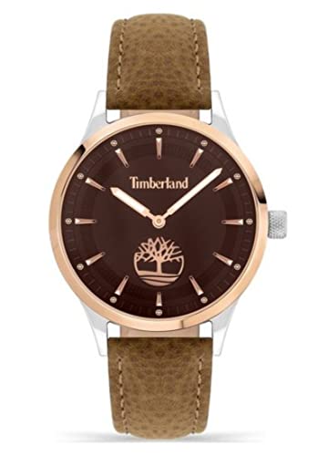 Timberland Damen Analog Quarz Uhr mit Leder Armband TDWLA2200202 von Timberland