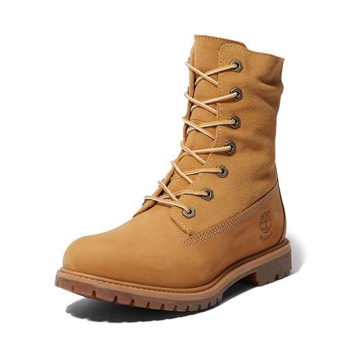 Timberland Damen Authentic Mid Leather Textile Wheat Stiefel 39 EU von Timberland