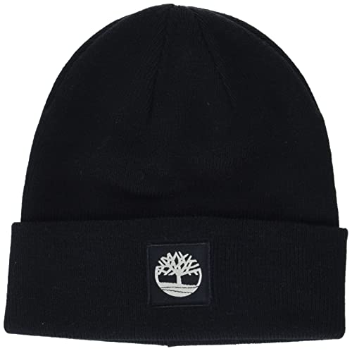 Timberland Damen Bündchen Beanie-Mütze, schwarz, Einheitsgröße von Timberland