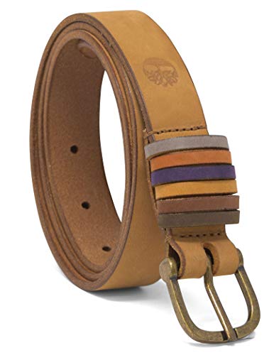 Timberland Damen Casual Leather Belt for Jeans Gürtel, Weizen (Rainbow Keepers), Medium (33-39) von Timberland