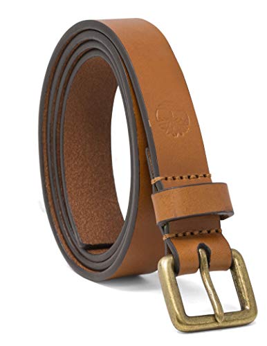 Timberland Damen Casual Leather Belt for Jeans Gürtel, Weizengras, Small (30-36) von Timberland