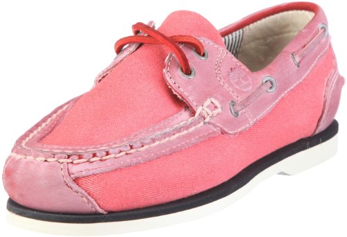 Timberland Damen Classic Boat FTW Amherst F/L Halbschuhe Pink/Red Washed Canvas 37.5 EU von Timberland