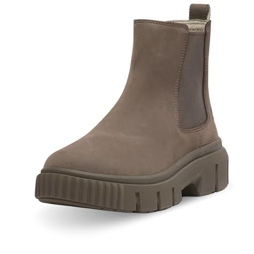 Timberland Damen Greyfield Chelsea Boot, Mittelbraunes Nubukleder, 8.5 Wide von Timberland
