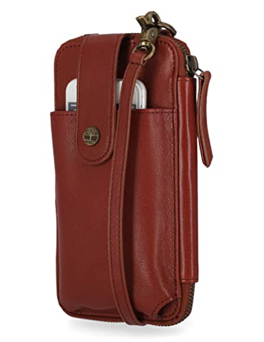 Timberland Damen Handy Crossbody Geldbörse Tasche Umhängetasche aus RFID-Leder, Braun (Cav) von Timberland