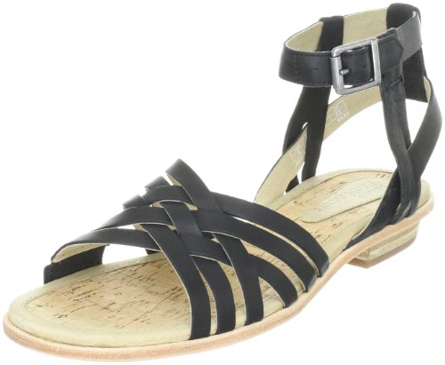 Timberland Damen Katama Strappy BLK Fashion-Sandalen, Schwarz (Black), 41.5 EU von Timberland