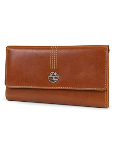 Timberland Damen Leder RFID-Überschlag Geldbörse, Cognac (Buff Apache), 38 EU von Timberland