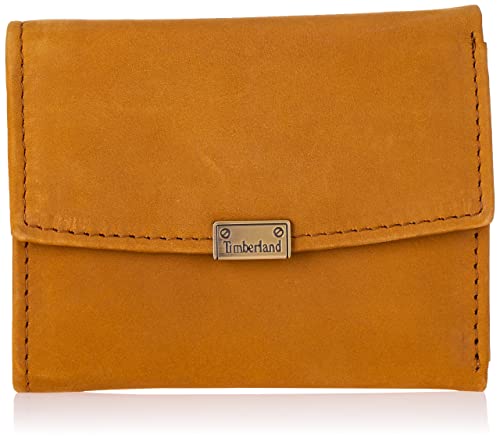 Timberland Damen Leather Small Indexer Snap Wallet Billfold Geldbörse aus Leder, RFID, klein, Weizen (Nubuck) von Timberland