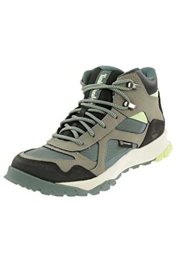Timberland Damen Lincoln Peak Lite F/L WP Chukka/Mid, Md Grey Lthr w Grn, 36 EU Timberland Damen Lincoln Peak Lite F/L WP Chukka/Mid, Md Grey Lthr w Grn, 36 EU von Timberland