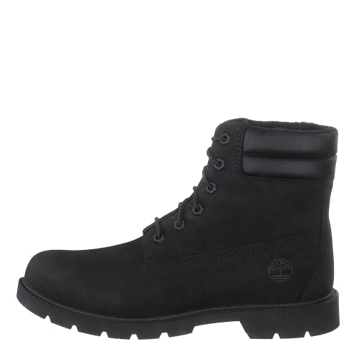 Timberland Damen Linden Woods 6 Inch Faux Fur Lined WR Stiefel, Black Nubuck, 37 EU von Timberland