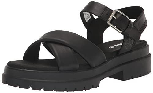 Timberland Damen London Vibe X Strap Sandale, Schwarz Vollnarbung, 42 EU von Timberland