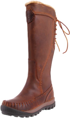 Timberland Damen MT HOLL LTHR ZIP MED BROW Stiefel, Braun/Medium Brown 41 EU von Timberland