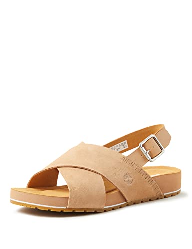 Timberland Damen Malibu Waves Basic Sandal, beige, 41.5 EU Timberland Damen Malibu Waves Basic Sandal, beige, 41.5 EU von Timberland