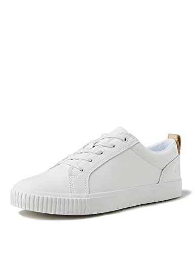 Timberland Damen Newport Bay Leather Oxford Sneaker Low Top, White Full Grain, 37 EU von Timberland