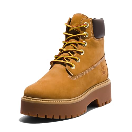 Timberland Damen Stone Street Leder Wheat Stiefel 38.5 EU von Timberland
