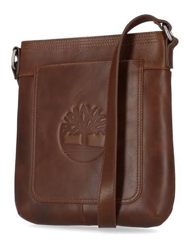 Timberland Damen Umhängetasche aus Leder, Cognac von Timberland